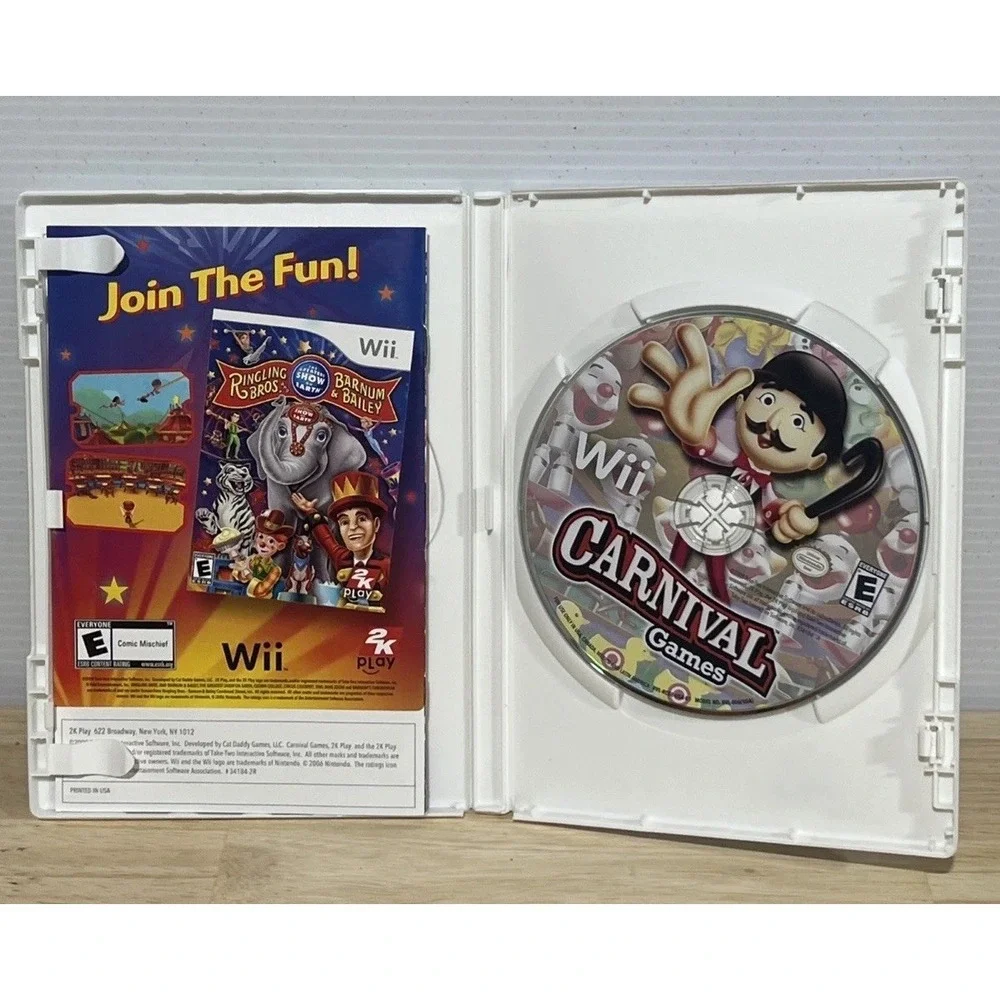 Carnival Games Nintendo Wii Complete with Manual Tested